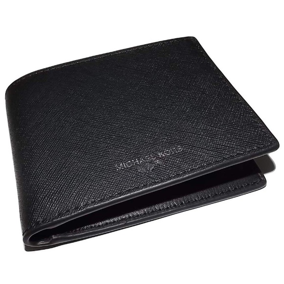 Michael Kors Andy Leather Bifold Wallet Black - Picture 7 of 7